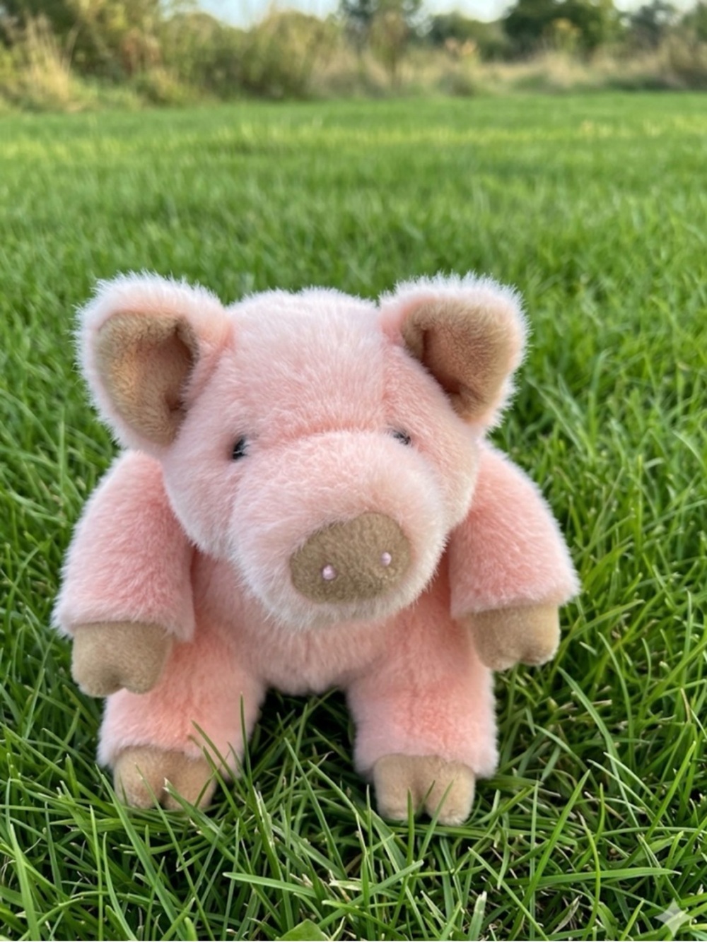 Plush Pink Piglet Stuffed Animal - Soft Cuddly Toy